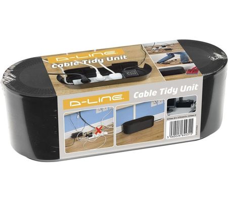 D-LINE EU/CTUSMLB/SW Cable Tidy Unit - Small, Black
