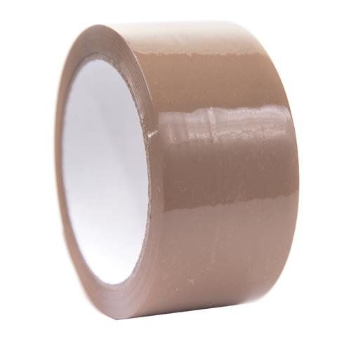 ValueX Low Noise Packaging Tape 48mmx66m Brown (Pack 6) - 001-0081 - Image 1