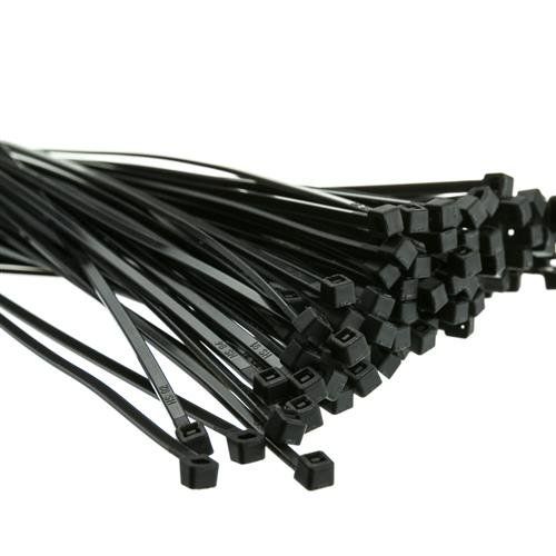 ValueX Cable Ties 300x4.8mm Black (Pack 100) - 221422 - Image 1