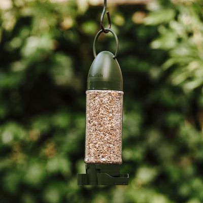 All-Weather Stainless Steel Nyjer Seed Feeder 470g - Brown