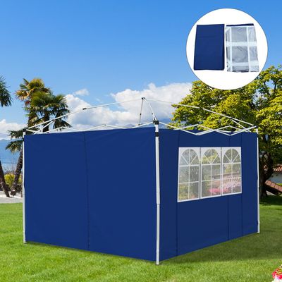 Outsunny 3m Gazebo Exchangeable Wall Panels - Blue