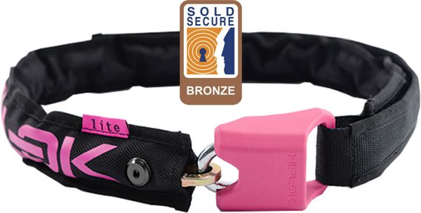 HipLok Lite Waist Chain Lock Black/Pink - Thumbnail 2
