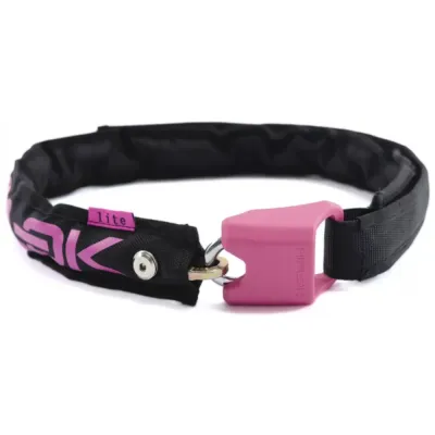 HipLok Lite Waist Chain Lock Black/Pink