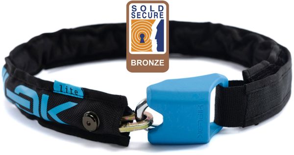 HipLok Lite Waist Chain Lock Black/Cyan - Thumbnail 2