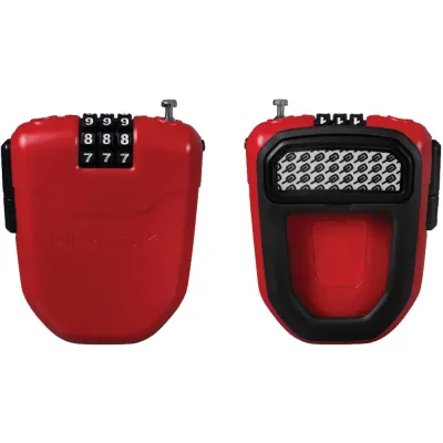 Hiplok FX Wearable Retractable Combination Lock Red