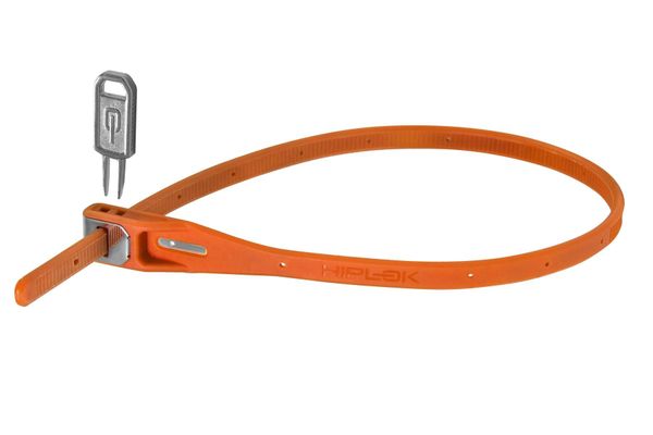 Hiplok Z-Lok Armoured Reuseable Tie Orange - Thumbnail 2