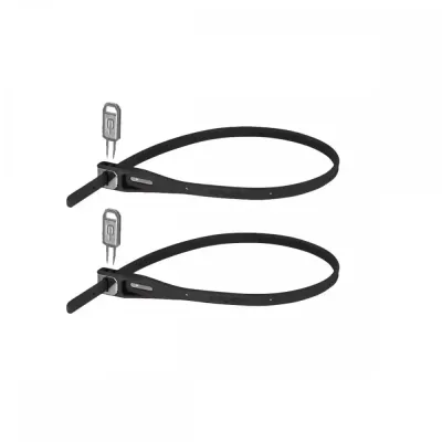 Hiplok Z-Lok Reusable Armoured Tie (Pair) - Black - Thumbnail 2