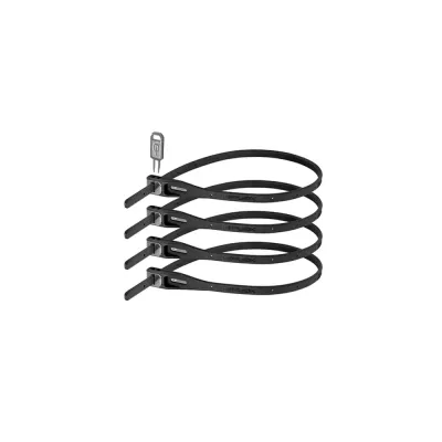 Hiplok Z-LOK Armoured Reusable Tie - 4 Pack - Black - Thumbnail 2