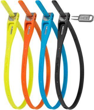 Hiplok Z-LOK Armoured Reusable Tie - 4 Pack - Multicolour