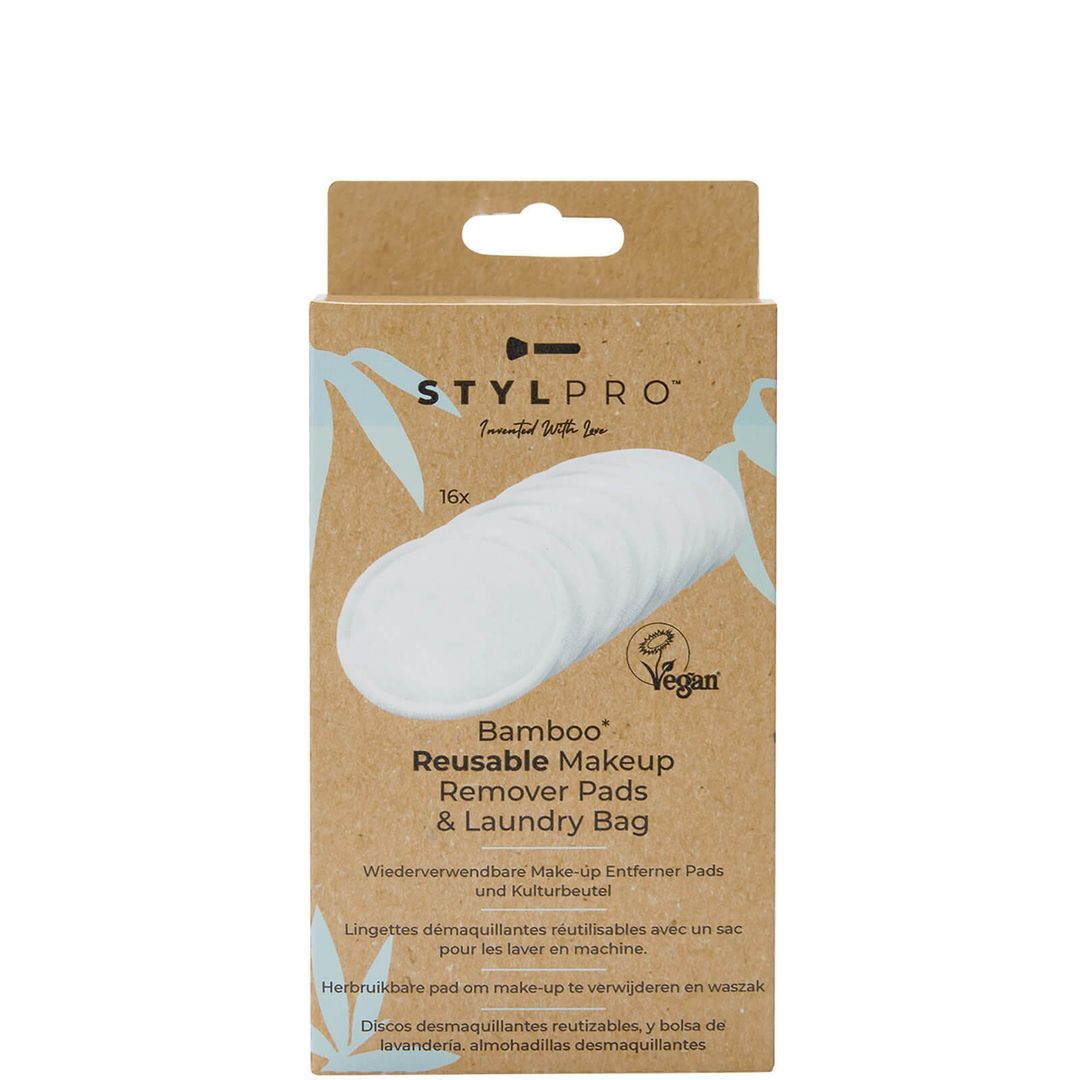 StylPro Bamboo Makeup Remover Pads - 16 Pack - Image 1