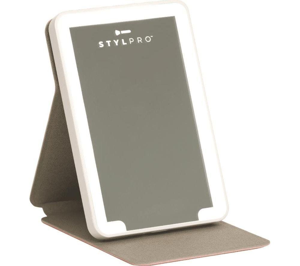 STYLPRO MI14A Mini LED Travel Mirror - Pink, Pink - Image 1