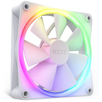 NZXT F120 RGB Triple Pack Computer case Fan 12 cm White 3 pc(s) - Thumbnail 2