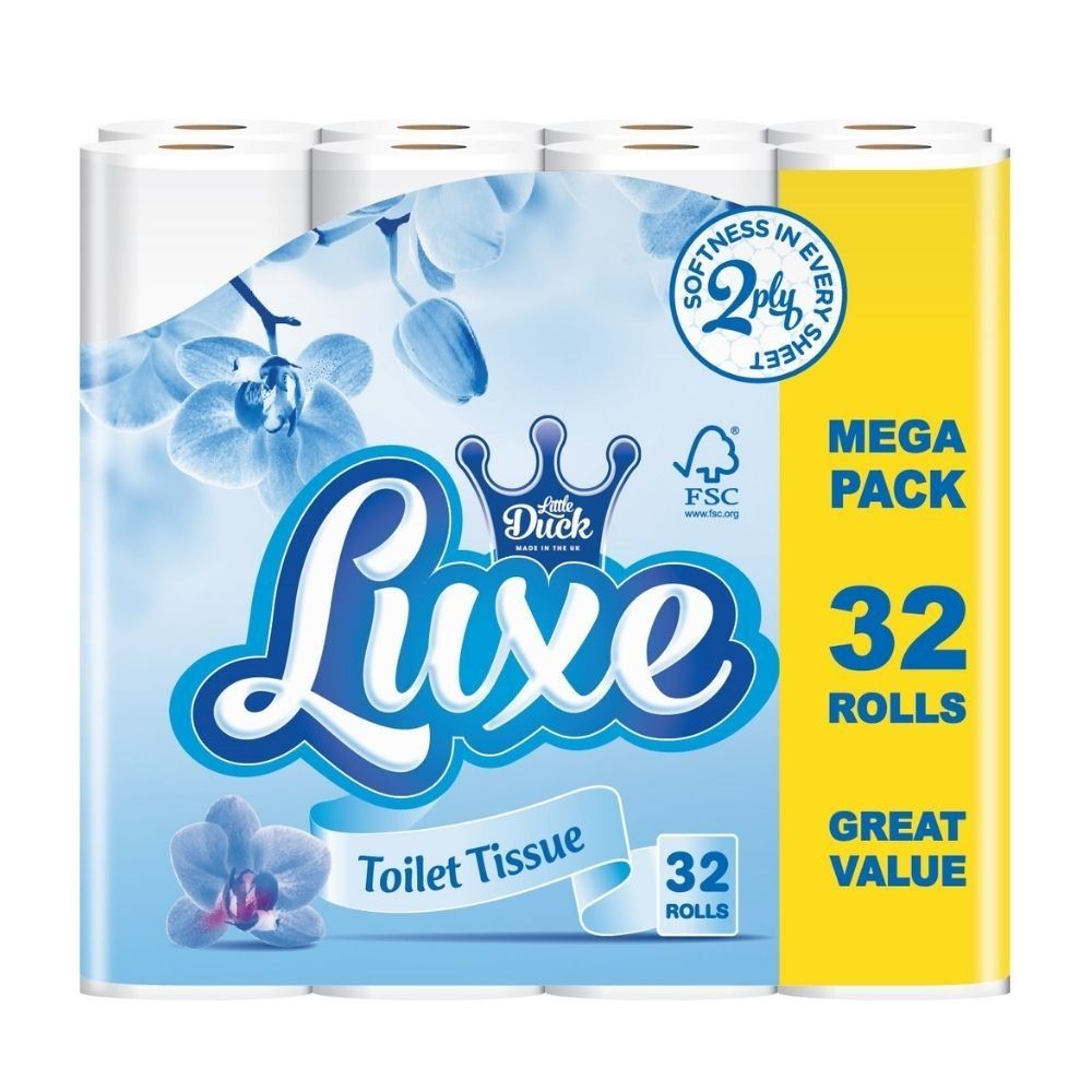 Luxe Mega 32 Pack 2-Ply Toilet Tissue Assorted Packs - Image 1