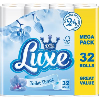 Luxe Mega 32 Pack 2-Ply Toilet Tissue Assorted Packs - Thumbnail 2