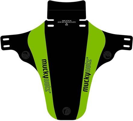 Mucky Nutz Face Fender V2 Front Mudguard Black/Green - Thumbnail 2