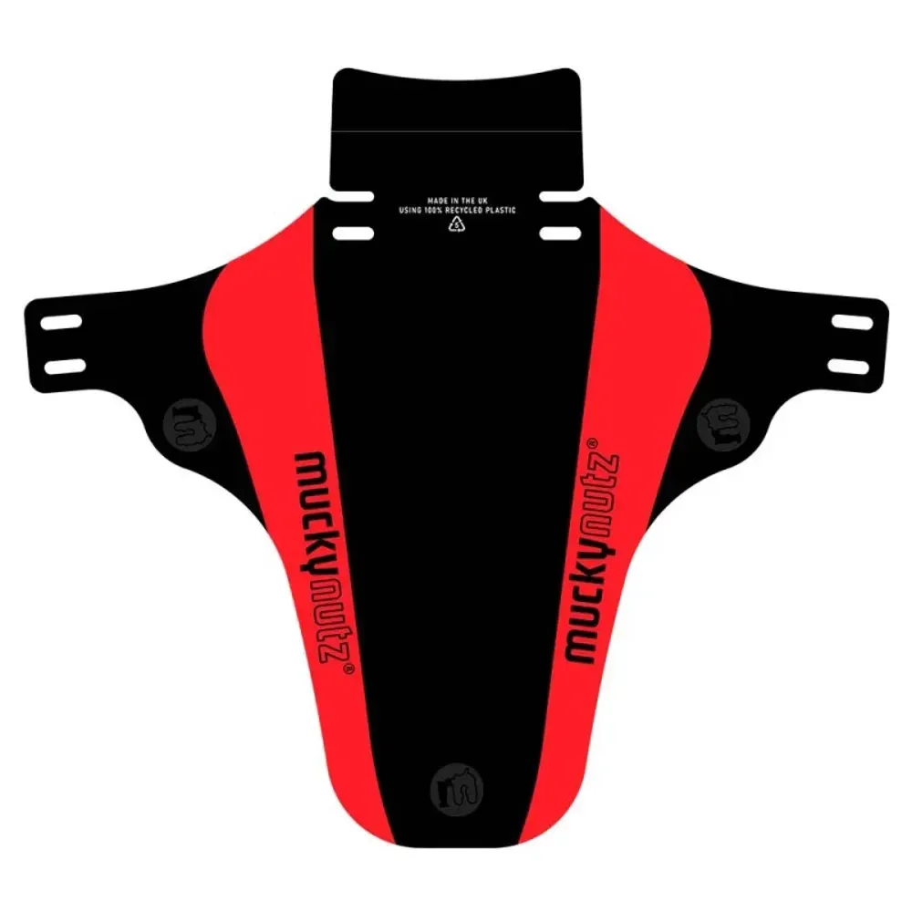 Mucky Nutz Face Fender V2 Front Mudguard Black/Red - Image 1