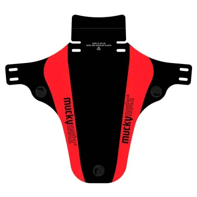 Mucky Nutz Face Fender V2 Front Mudguard Black/Red