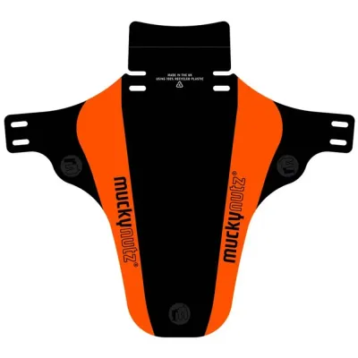 Mucky Nutz Face Fender V2 Front Mudguard Black/Orange