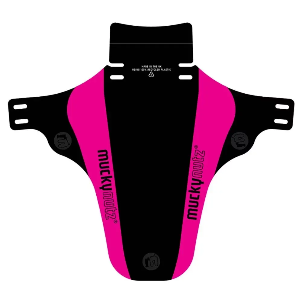 Mucky Nutz Face Fender V2 Front Mudguard Black/Magenta - Image 1