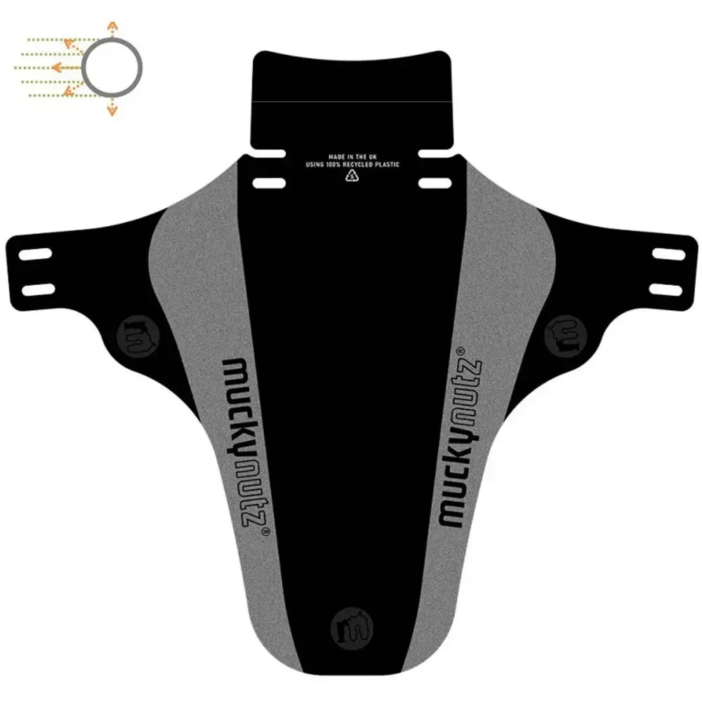 Mucky Nutz Face Fender V2 Front Mudguard Reflective/Black - Image 1