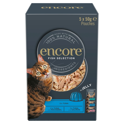 Encore Wet Cat Food Pouches in Jelly - Fish Selection - Thumbnail 2