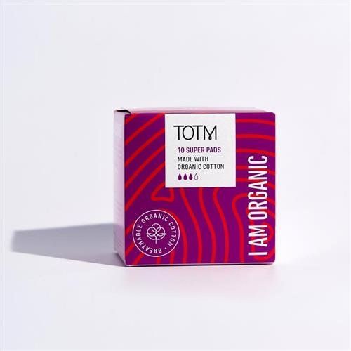 TOTM Organic Cotton Super Pads (Pack 10) - 0606011 - Image 1