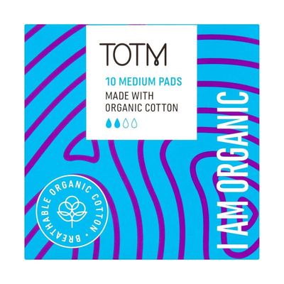 TOTM Organic Cotton Regular Sanitary Pads (Pack 10) - 0606001 - Thumbnail 1