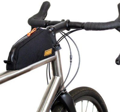 Restrap Bolt-On Top Tube Bag 0.8L Black - Thumbnail 2