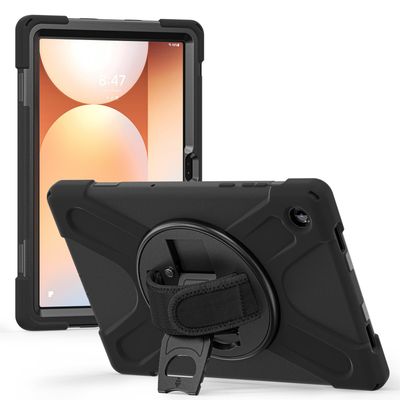 Techair TAXSGA044H Samsung Tab A11+ military grade drop protection rugged case with hand strap