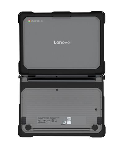 Techair TACHS031 Protective Hard Shell case for Lenovo 500e 5th Gen, 11.6-12.2 black/clear