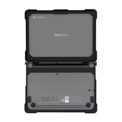 Techair TACHS031 Protective Hard Shell case for Lenovo 500e 5th Gen, 11.6-12.2 black/clear - Thumbnail 2