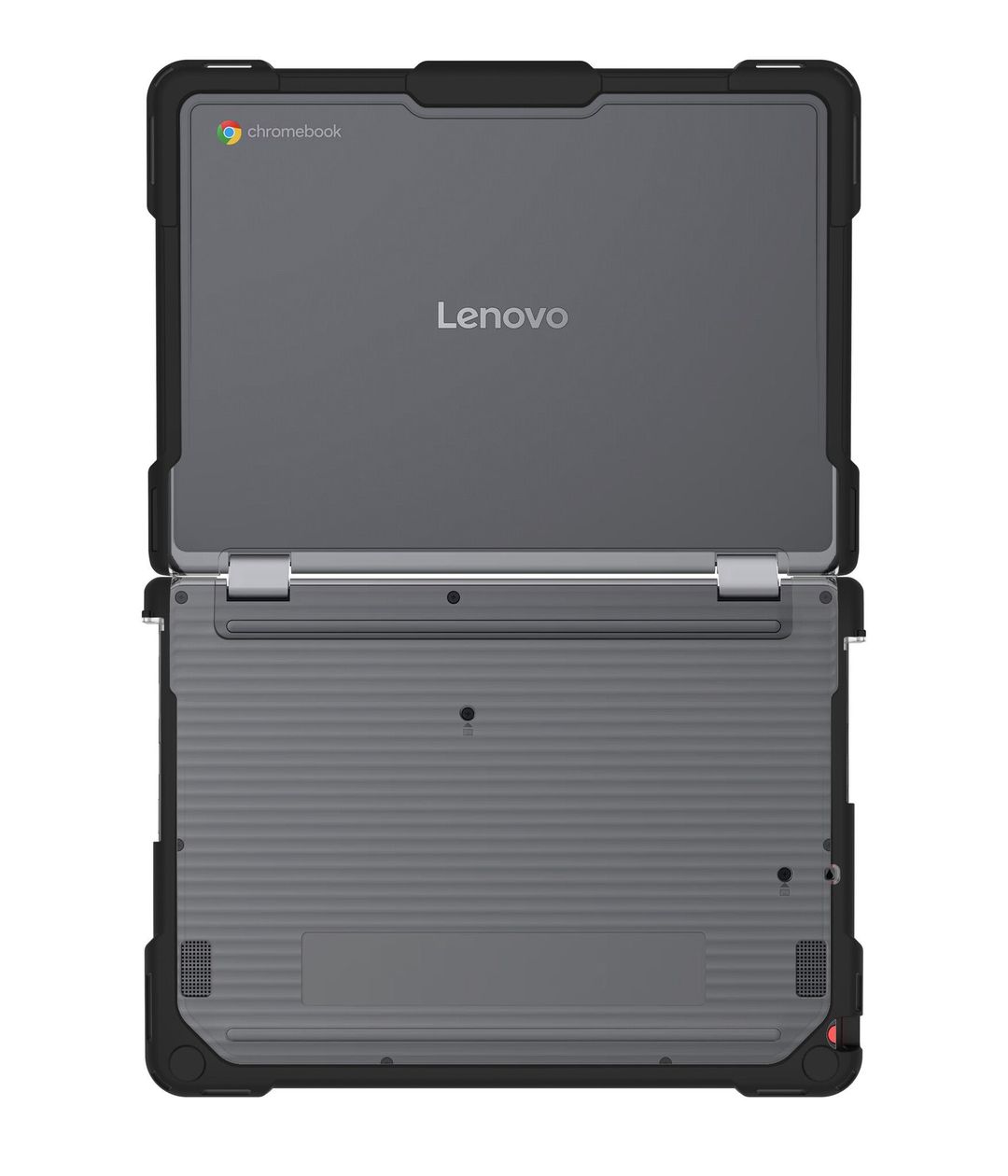 Techair TACHS031 Protective Hard Shell case for Lenovo 500e 5th Gen, 11.6-12.2 black/clear - Image 1