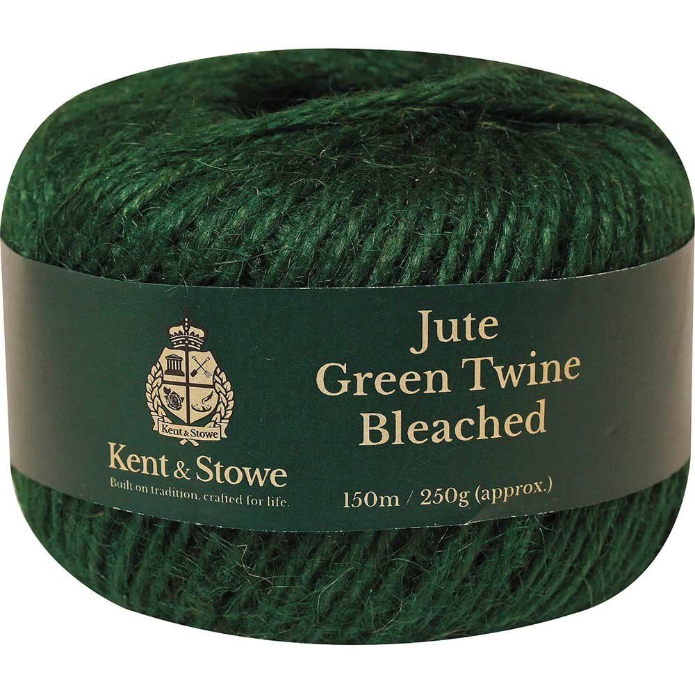 Kent and Stowe Jute Garden Twine Bleached Green 150m - Image 1