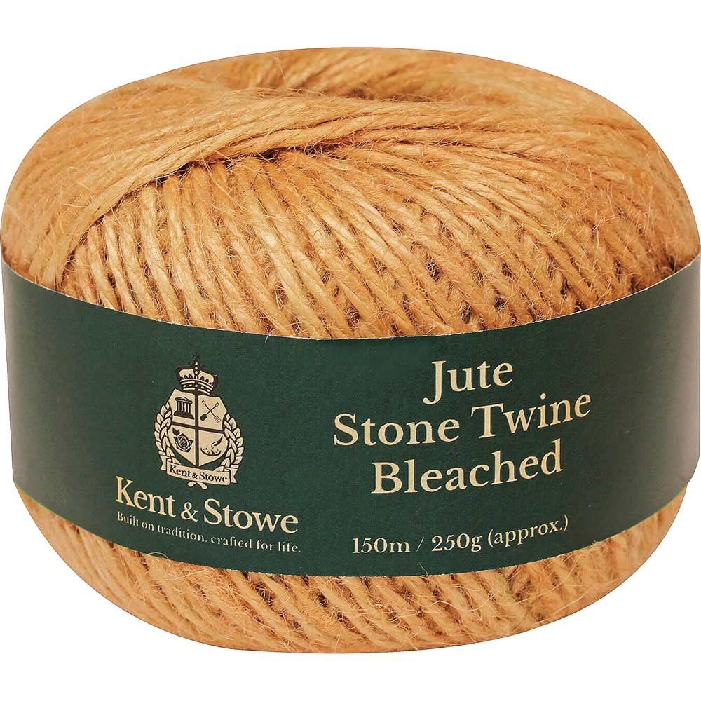 Kent and Stowe Jute Garden Twine Bleached Stone 150m - Image 1