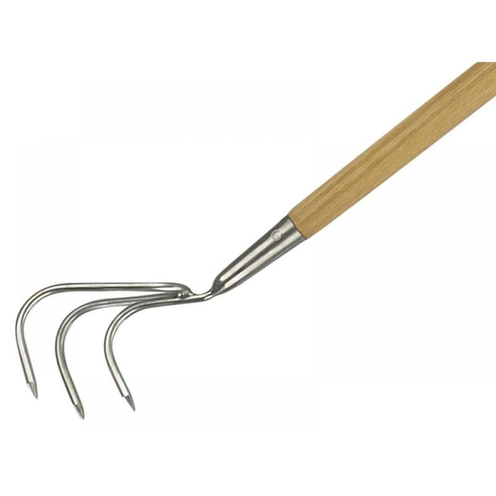 Kent & Stowe 70100042 Stainless Steel Long Handled 3-Prong Cultivator Fsc® - Image 1