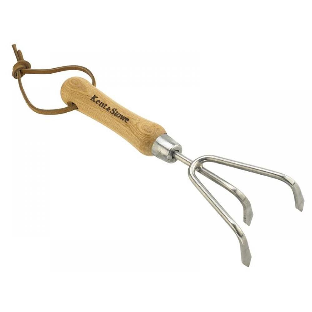 Kent & Stowe 70100087 Stainless Steel Hand 3-Prong Cultivator Fsc® - Image 1