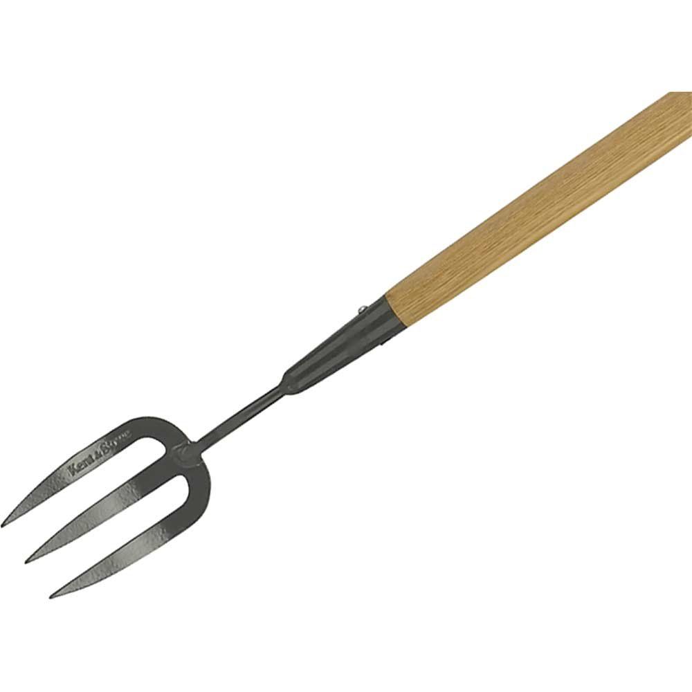 Kent and Stowe Carbon Steel Long Handle Weed Fork - Image 1