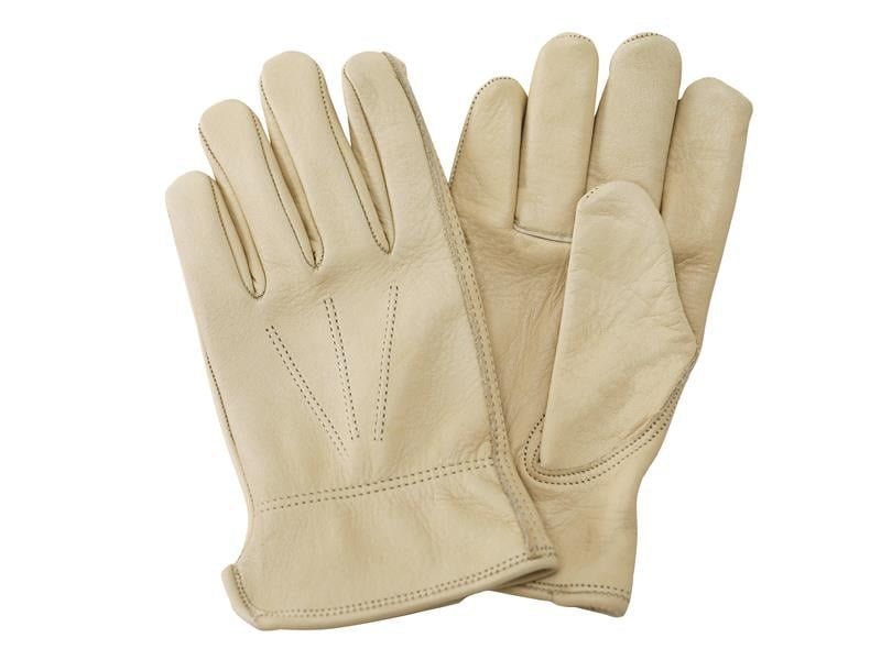 Luxury Leather Water Resistant Gloves - Men's Large - Grey - Image 1