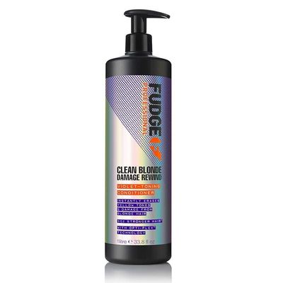 Fudge Clean Blonde Damage Rewind Purple Violet Toning & Repair Conditioner 1000ml Worth £60 - Thumbnail 2