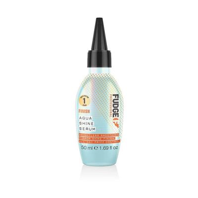 FUDGE Aqua Shine Lightweight Styling Heat Protection Hair Serum 50ml in Clear