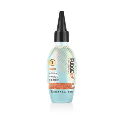 FUDGE Aqua Shine Lightweight Styling Heat Protection Hair Serum 50ml in Clear - Thumbnail 2