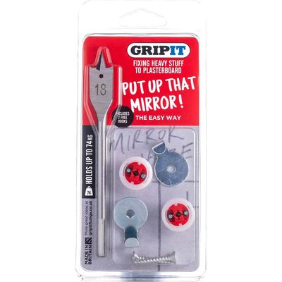 Gripit GPMIRKIT Mirror Kit Clam Pack