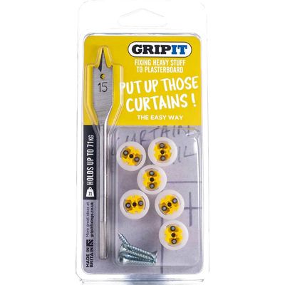 Gripit GPCURTKIT Curtain Kit Clam Pack