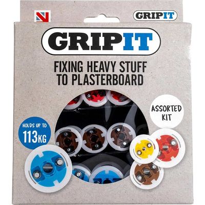 Gripit GRPASSKIT Plasterboard Fixings Assorted Kit 32 Piece