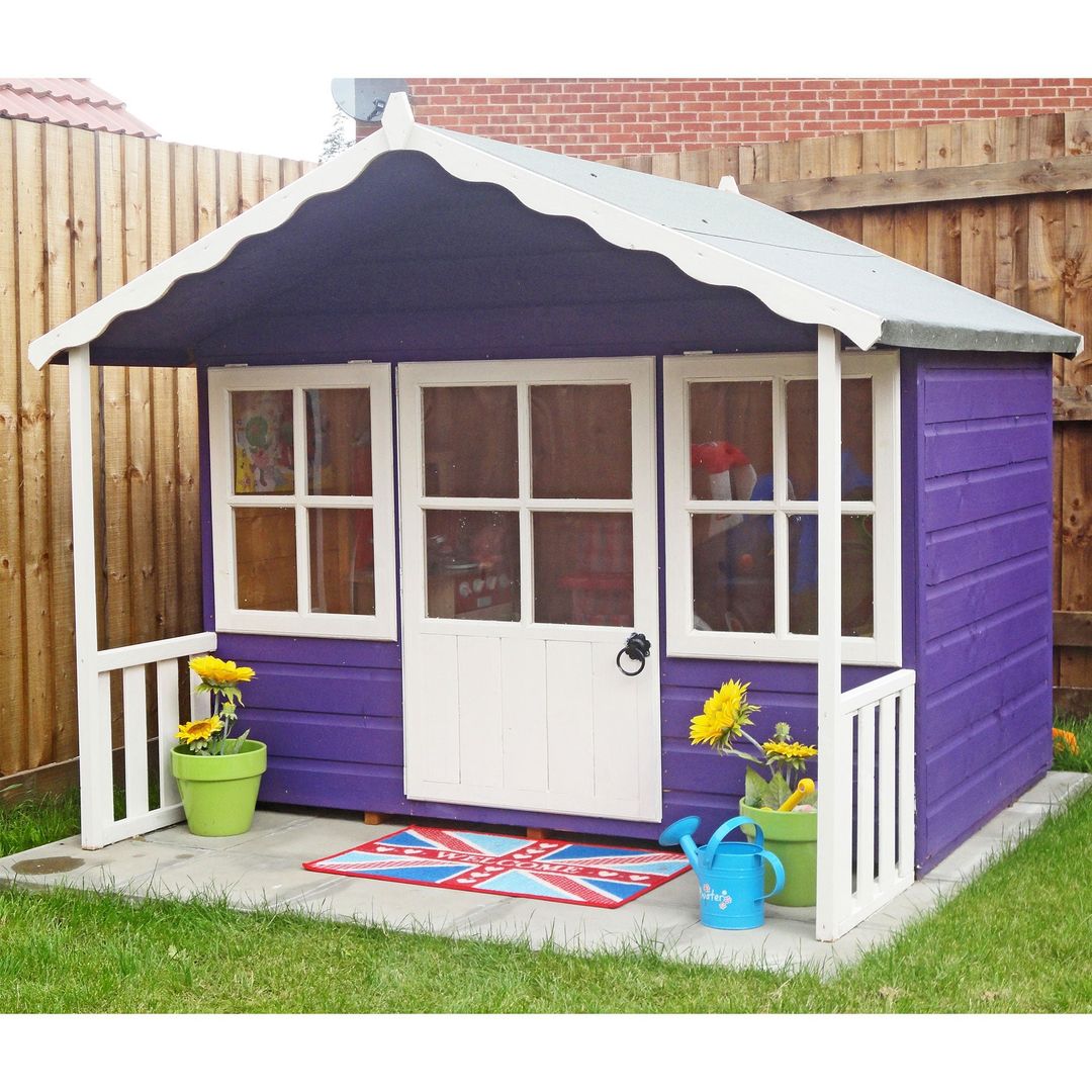6x5 Shire Pixie Kids Wooden Playhouse - Image 1