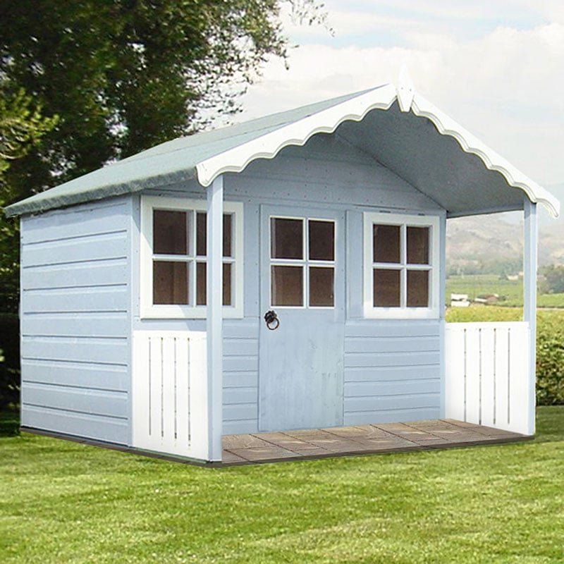 6' x 4' Shire Stork Kids Wooden Playhouse (1.69m x 1.7m) - Image 1