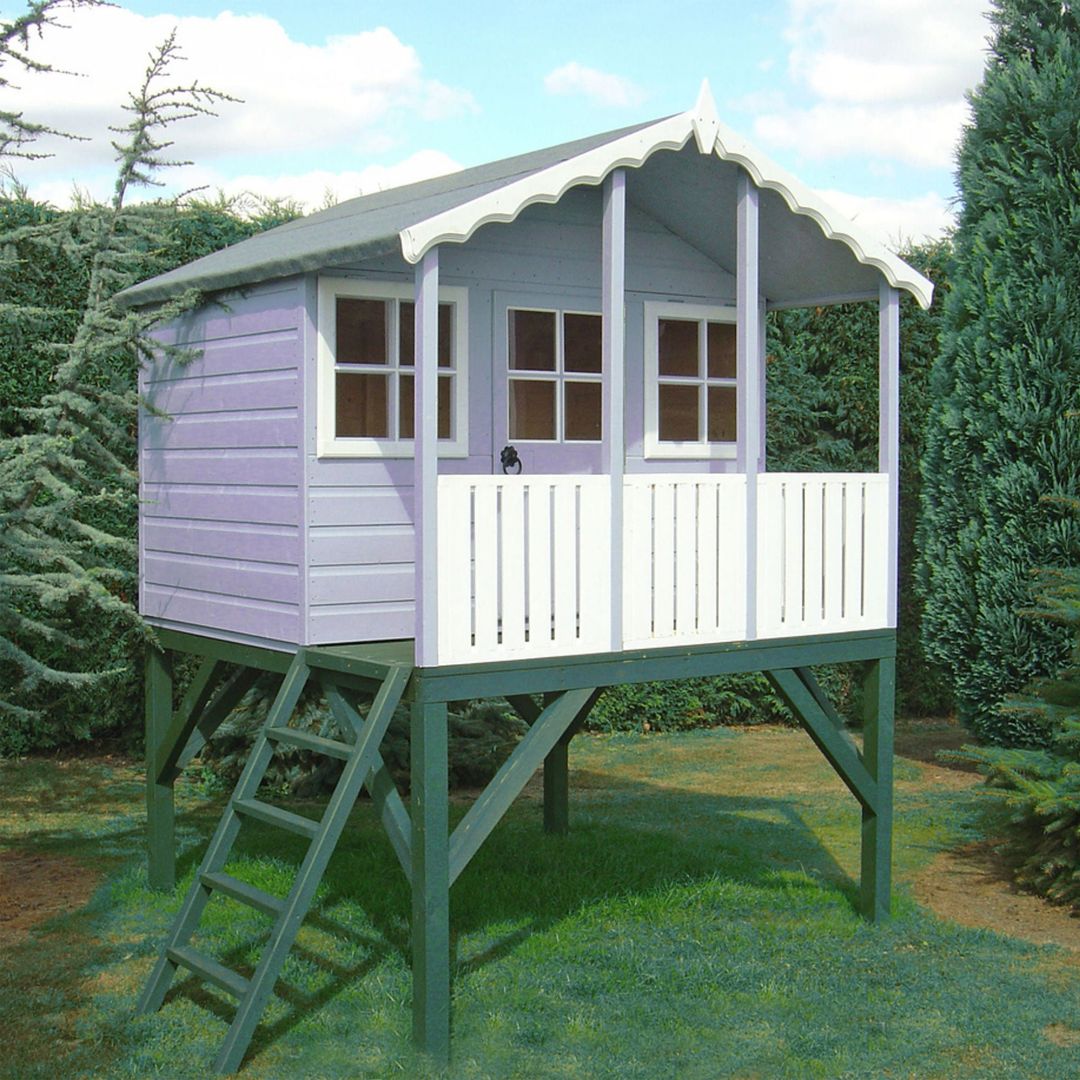 6x6 Shire Stork Tower Kids Wooden Playhouse - Image 1