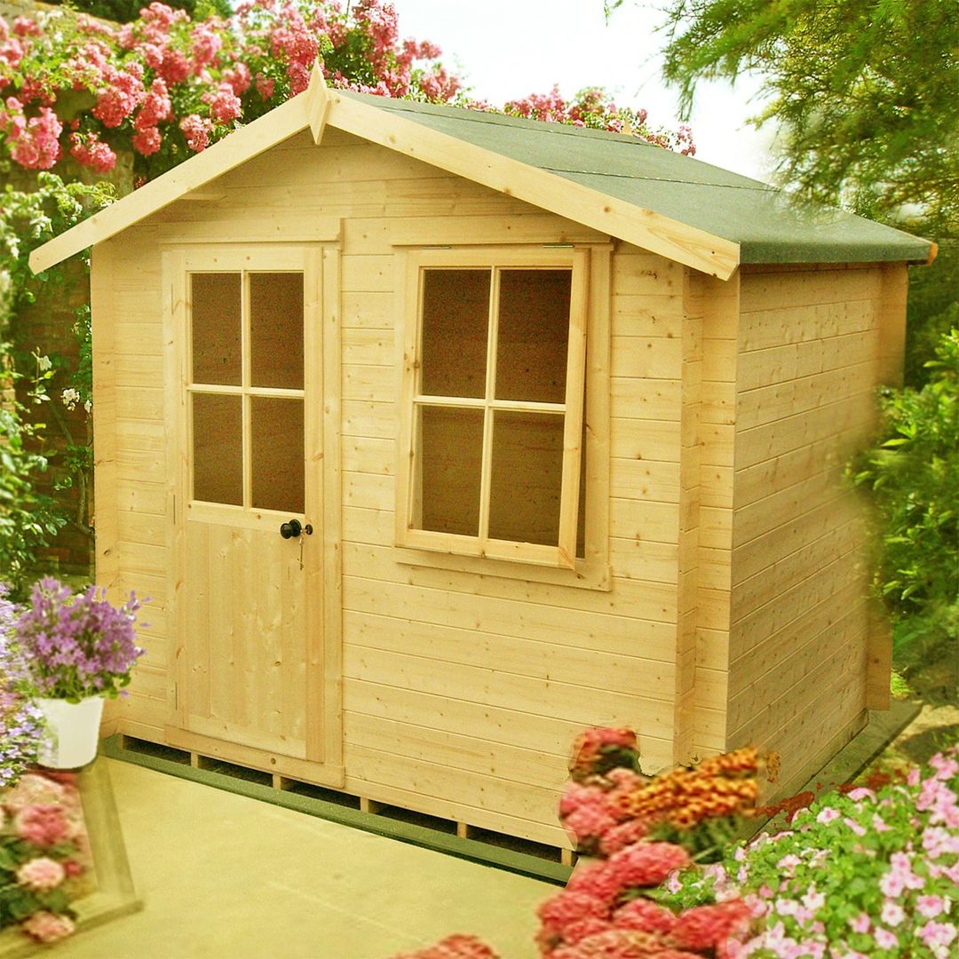 Shire Avesbury 2.1m x 2.1m Log Cabin Summer House (19mm) - Image 1
