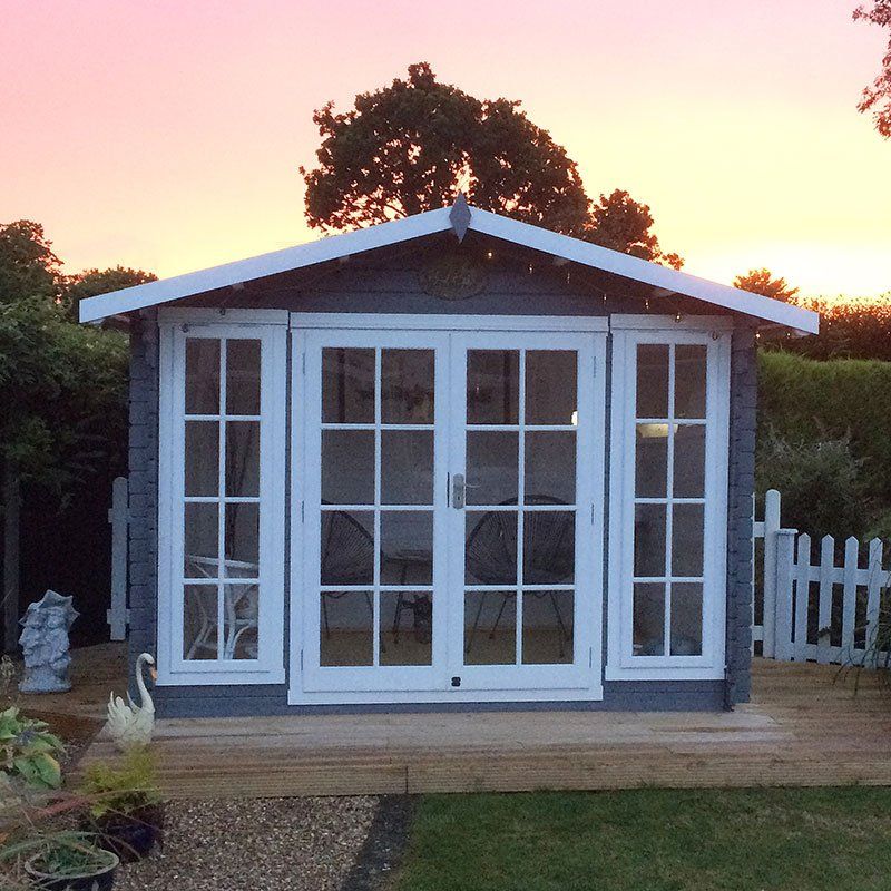 Shire Epping 3.6m x 3m Log Cabin Summerhouse (28mm) - Image 1