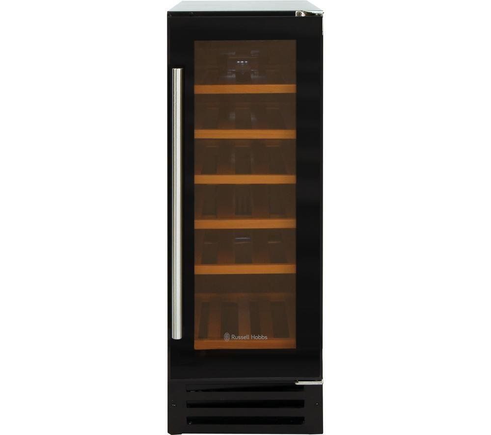 RUSSELL HOBBS RHBI18WC1 Wine Cooler - Black Glass, Black - Image 1